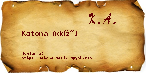 Katona Adél névjegykártya